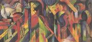 Franz Marc Stables (mk34) oil on canvas